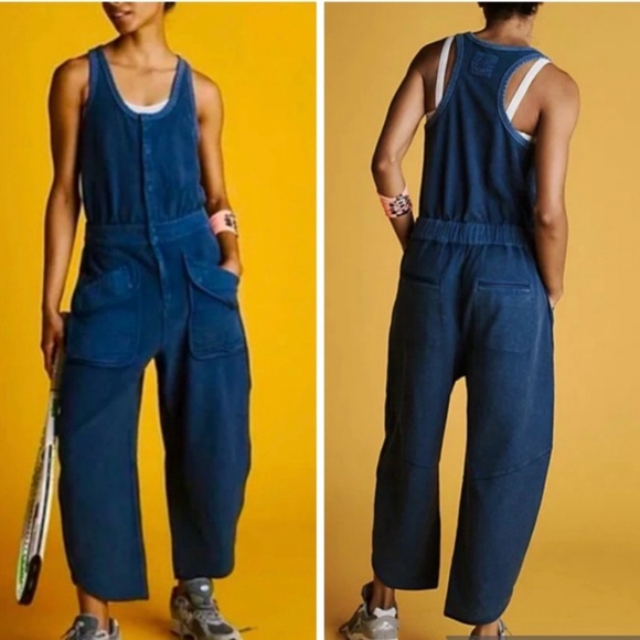 FP Movement by Free People Pants - FP Movement by Free People Navy Jumpsuit